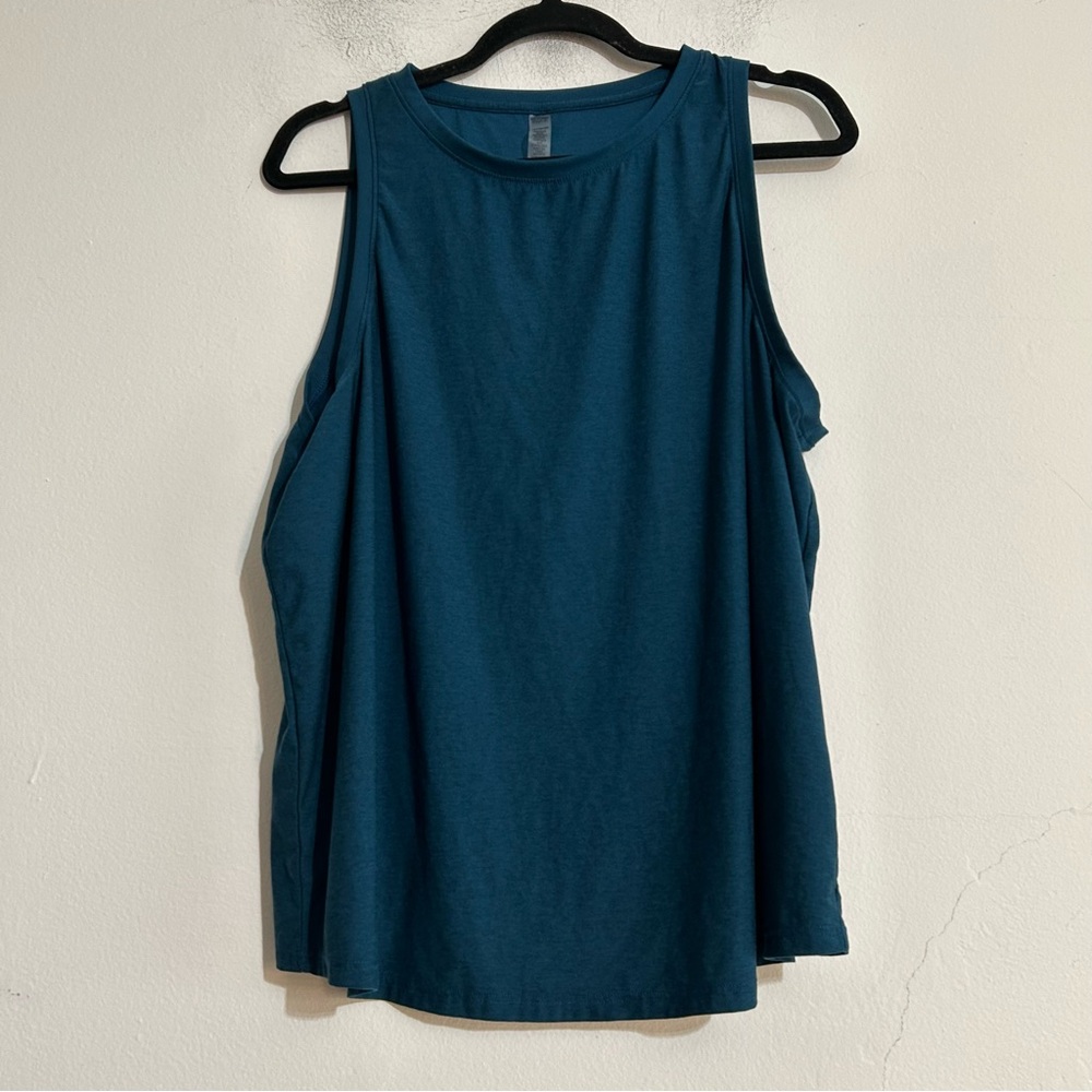 Beyond Yoga Featherweight Rebalance Tank Top Blue 1x Workout Cozy Loungewear